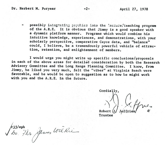 Letter from Client
